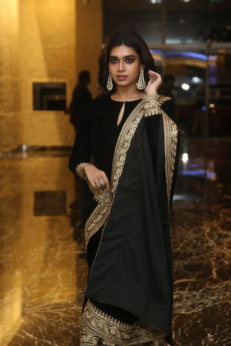 Telugu Actress Dushara Vijayan In Beautiful Black Gown